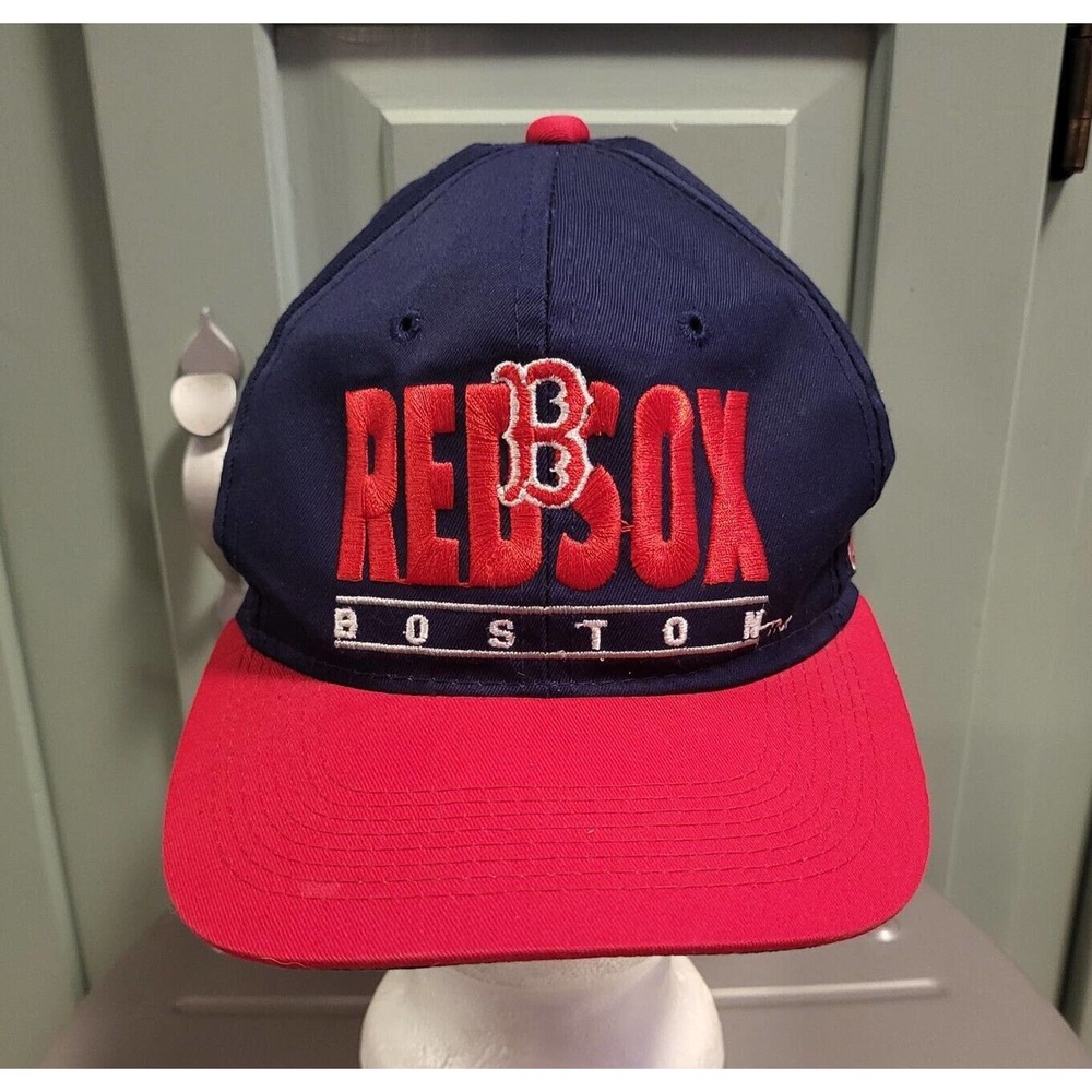 VTG Boston Red Sox Youngan Split Bar MLB Baseball Snapback Hat Cap READ